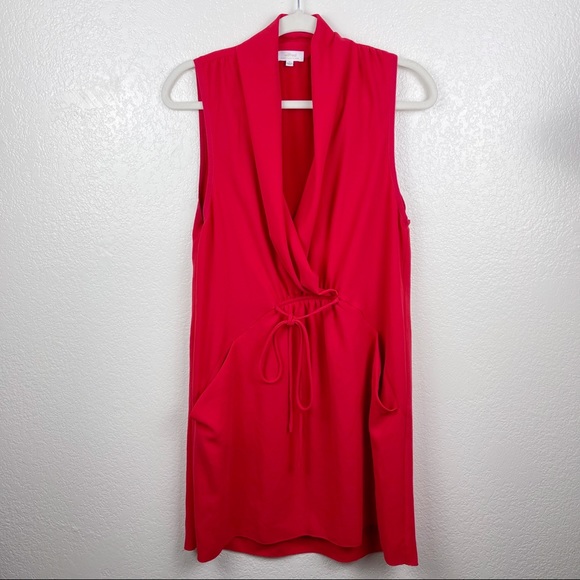 Aritzia Wilfred Red Sabine Wrap Dress - Picture 2 of 5